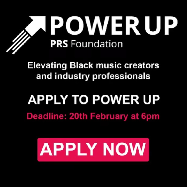 Closing soon! Black music creators & professionals can apply now for Power Up grants to develop their careers